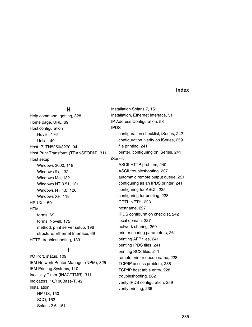 IBM INFOPRINT 6500 User Manual | Page 385 / 398