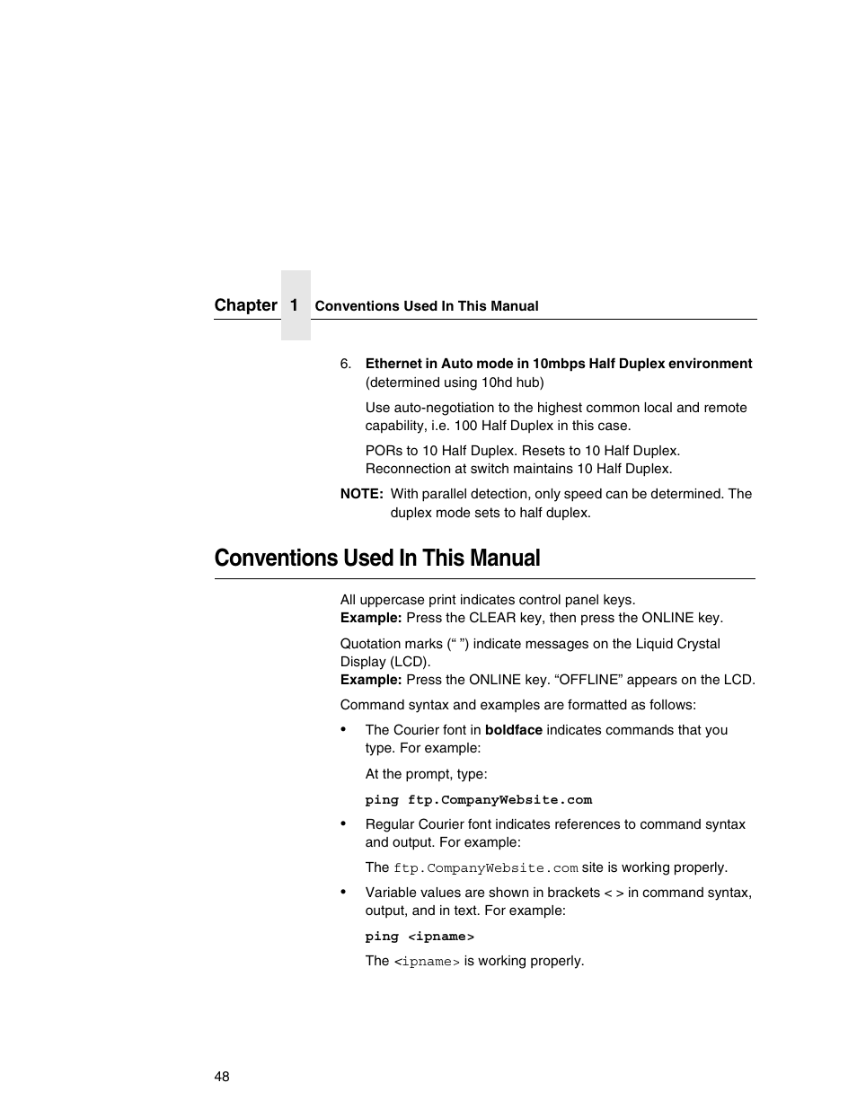 Conventions used in this manual | IBM INFOPRINT 6500 User Manual | Page 48 / 398