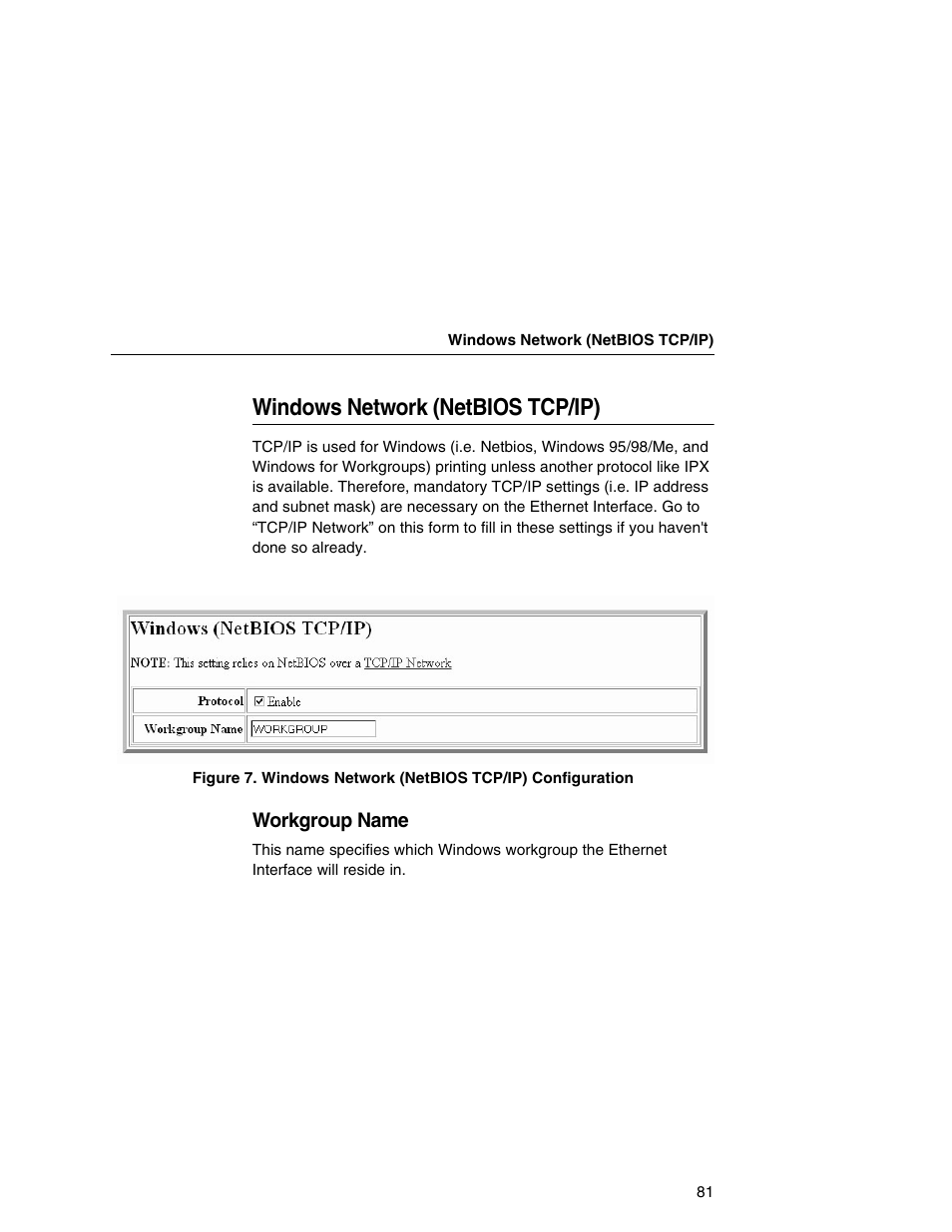 Windows network (netbios tcp/ip) | IBM INFOPRINT 6500 User Manual | Page 81 / 398