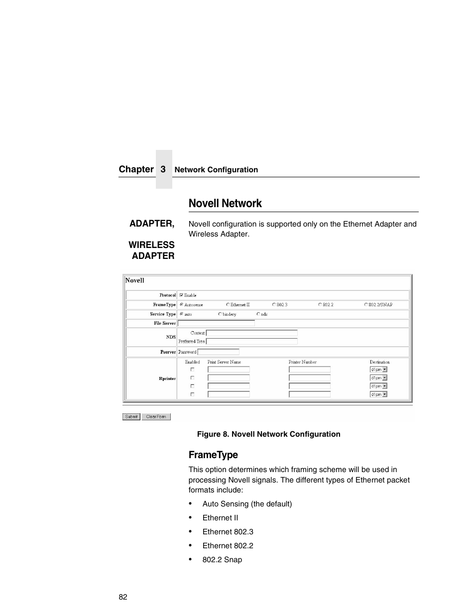 Novell network | IBM INFOPRINT 6500 User Manual | Page 82 / 398