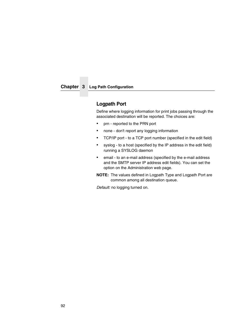 Logpath port | IBM INFOPRINT 6500 User Manual | Page 92 / 398