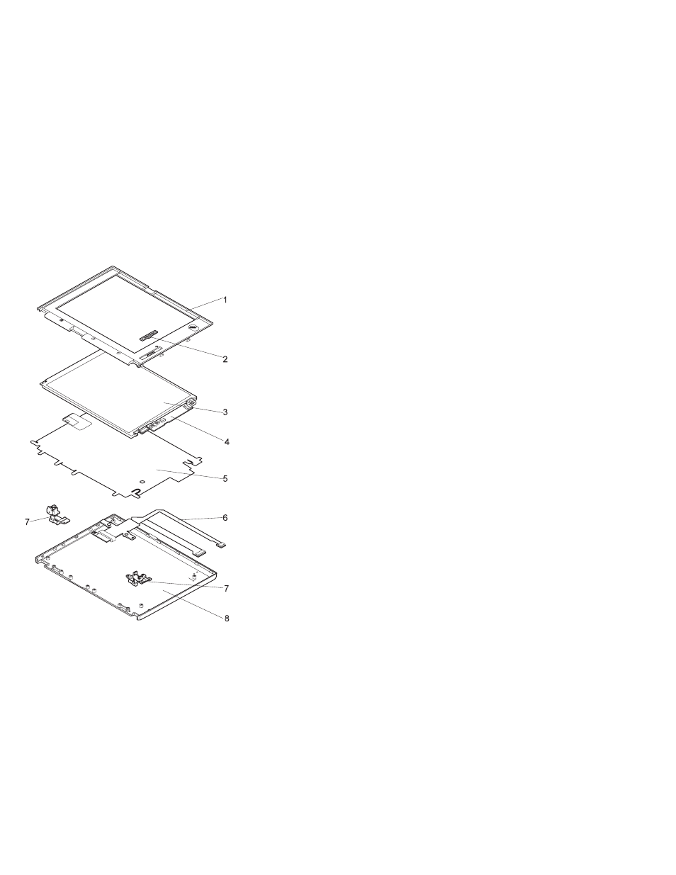 Lcd fru (tft) - tft 1, Lcd fru (tft) | IBM THINKPAD S05L-1270-01 User Manual | Page 202 / 716
