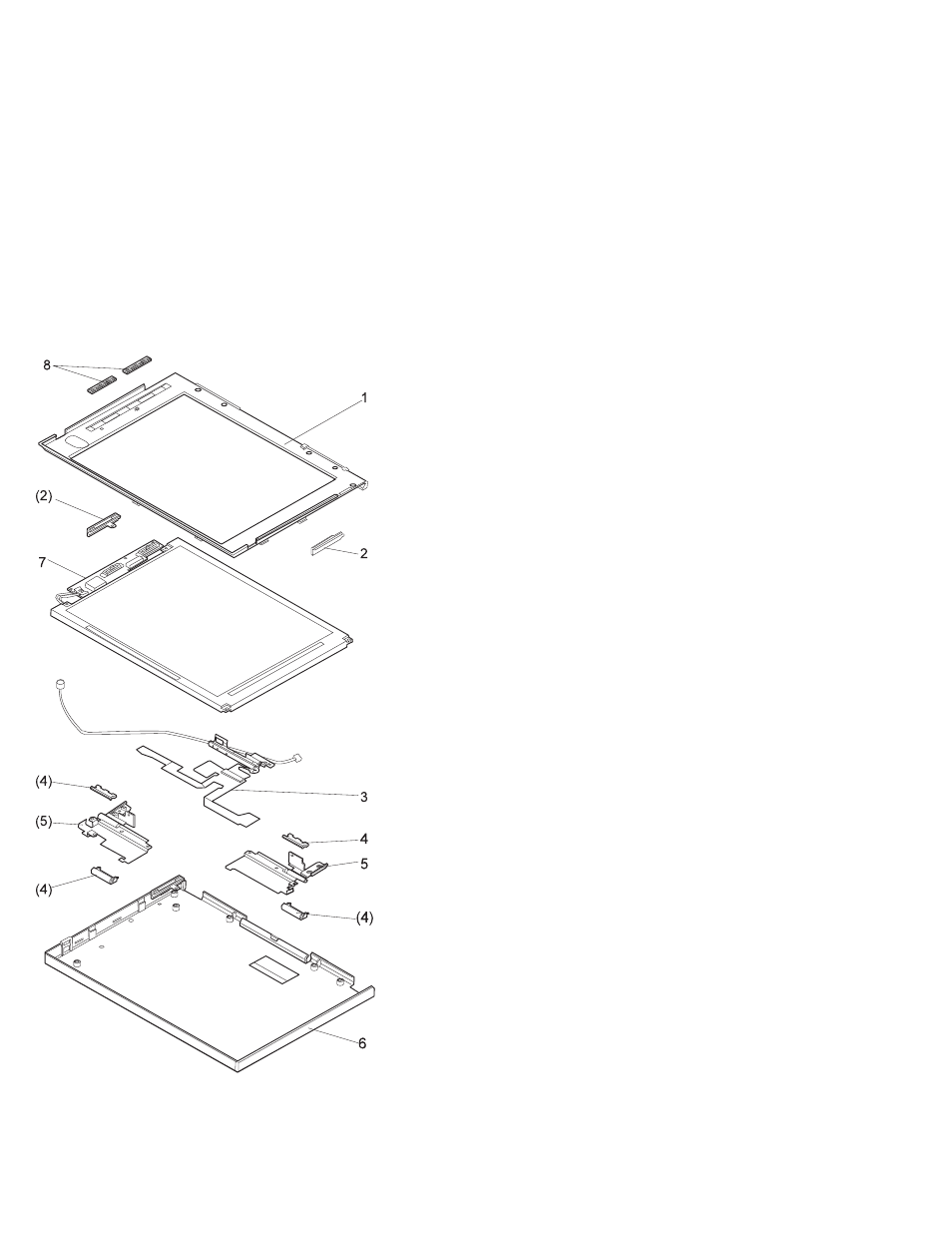 Lcd unit, 11.3 dstn (p/n 39h6232) | IBM THINKPAD S05L-1270-01 User Manual | Page 402 / 716