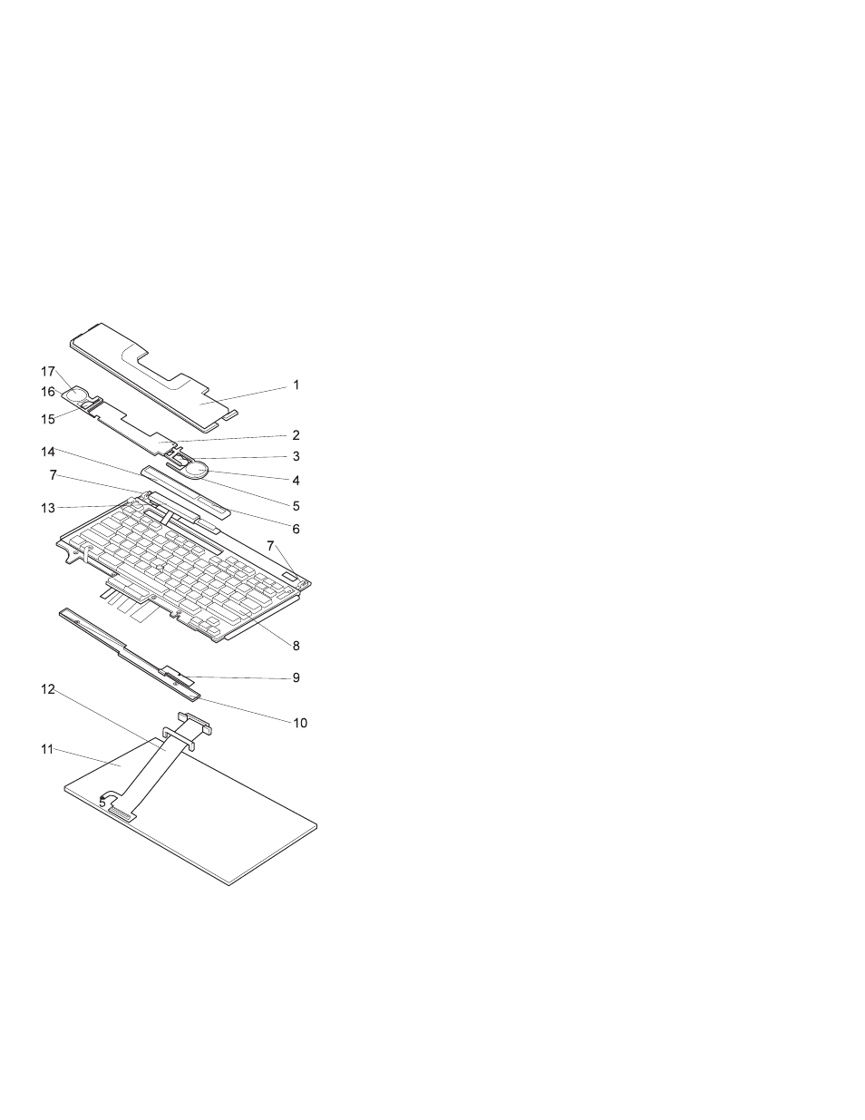 Keyboard fru | IBM THINKPAD S05L-1270-01 User Manual | Page 523 / 716