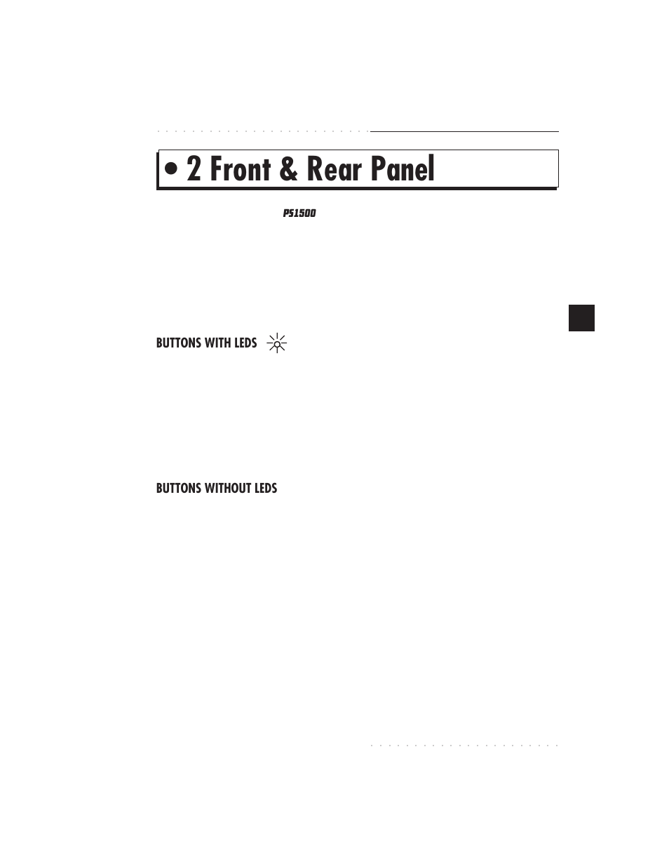 2 front & rear panel | IBM PS1500 User Manual | Page 39 / 112