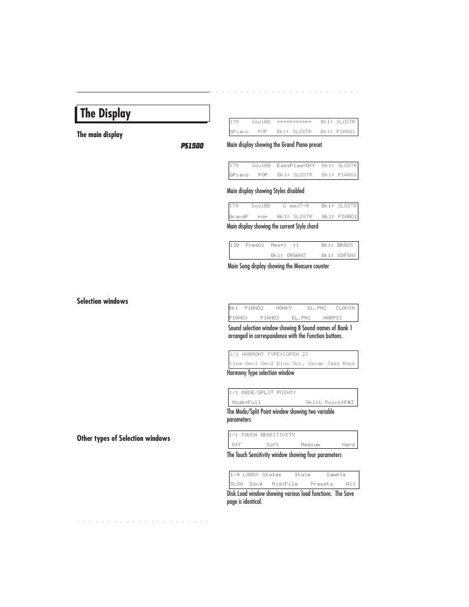 The display, 3•10 user guide | IBM PS1500 User Manual | Page 58 / 112
