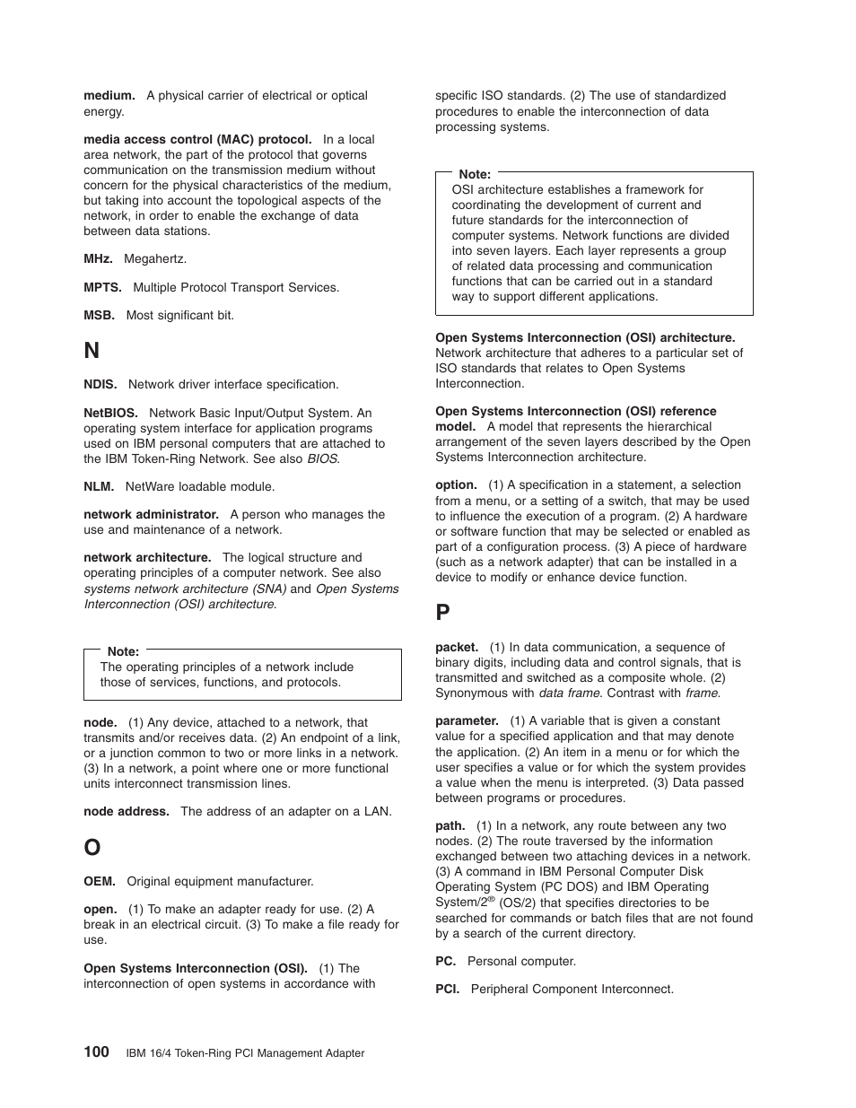 IBM 16/4 Token-Ring User Manual | Page 108 / 113