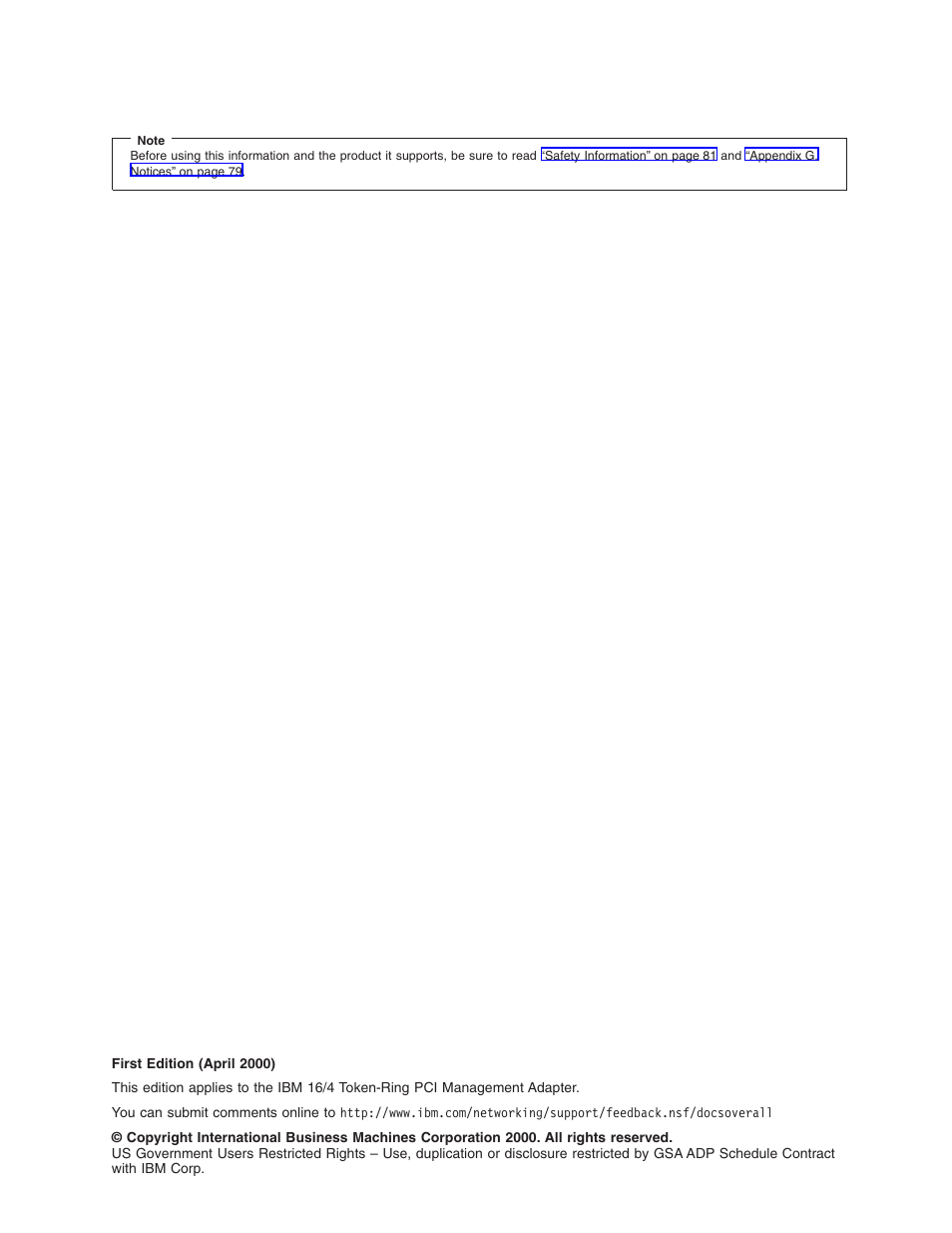 IBM 16/4 Token-Ring User Manual | Page 2 / 113