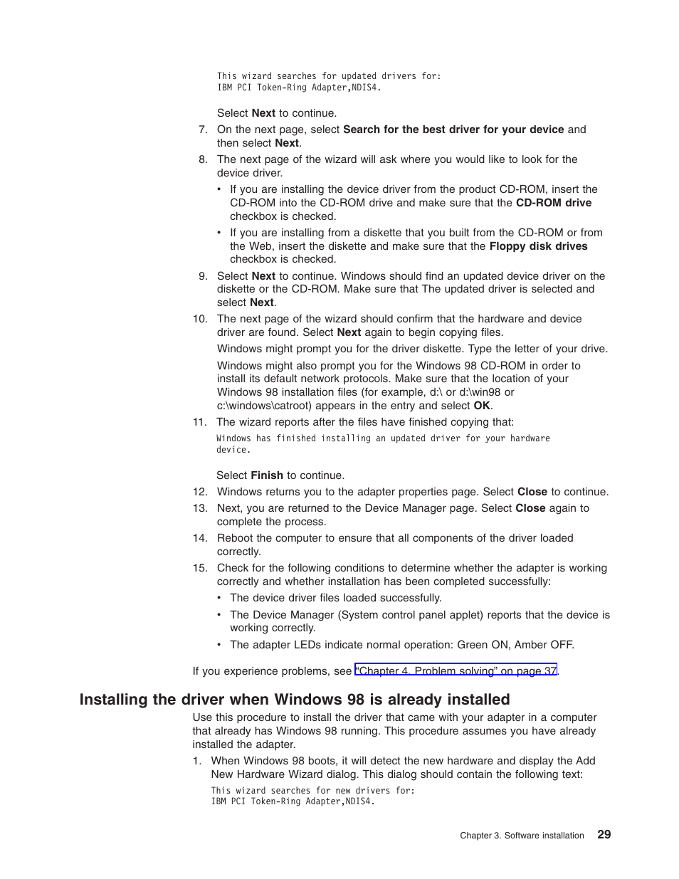 IBM 16/4 Token-Ring User Manual | Page 37 / 113