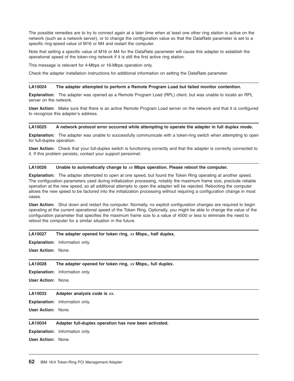 IBM 16/4 Token-Ring User Manual | Page 70 / 113