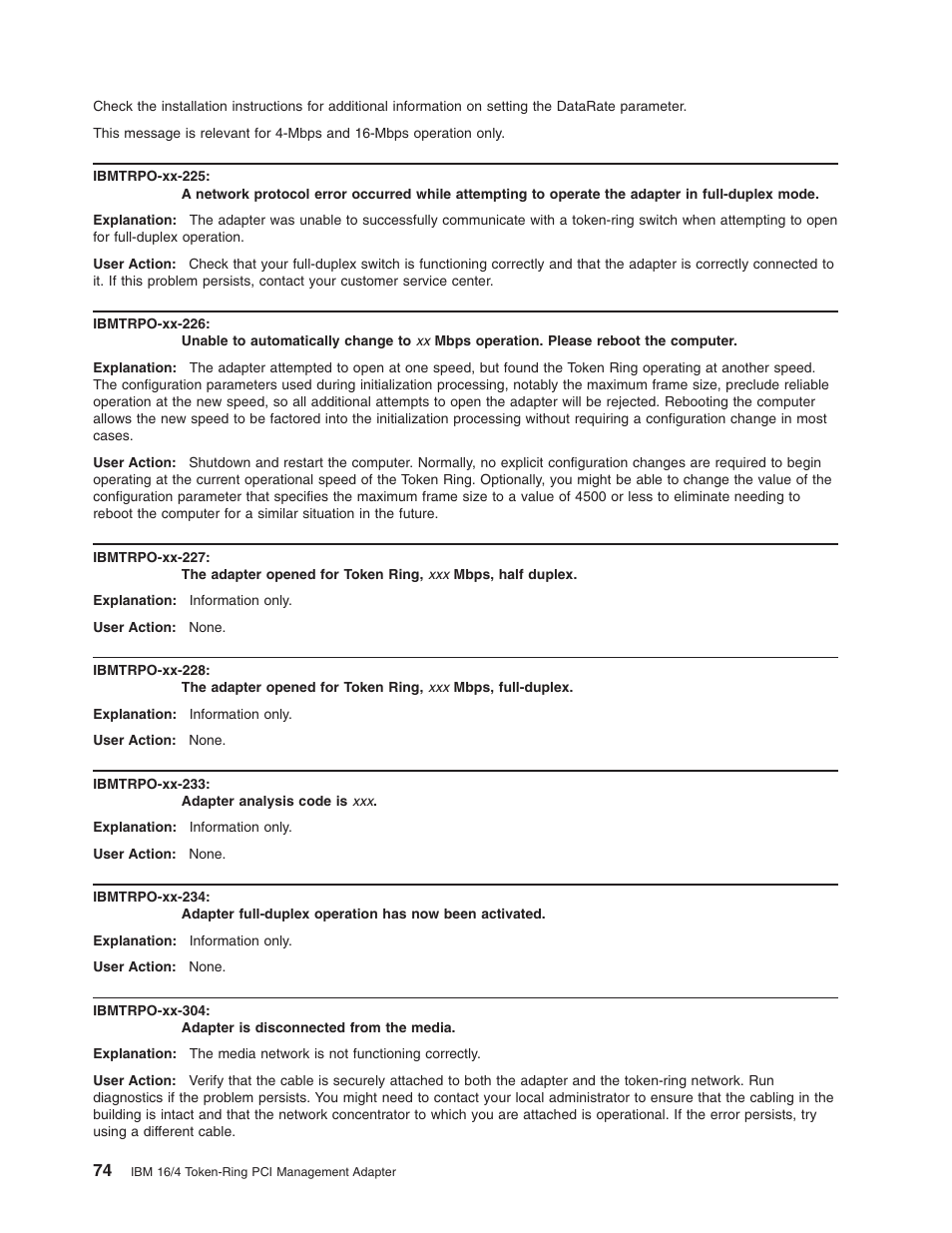 IBM 16/4 Token-Ring User Manual | Page 82 / 113