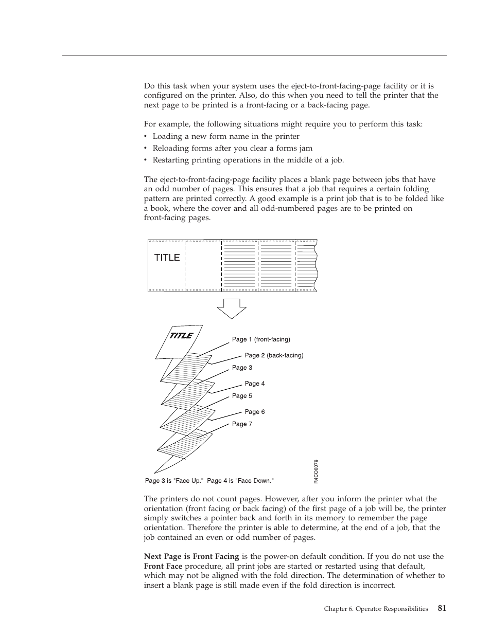 Checking for a front-facing page | IBM INFO PRINT 3000 User Manual | Page 113 / 346