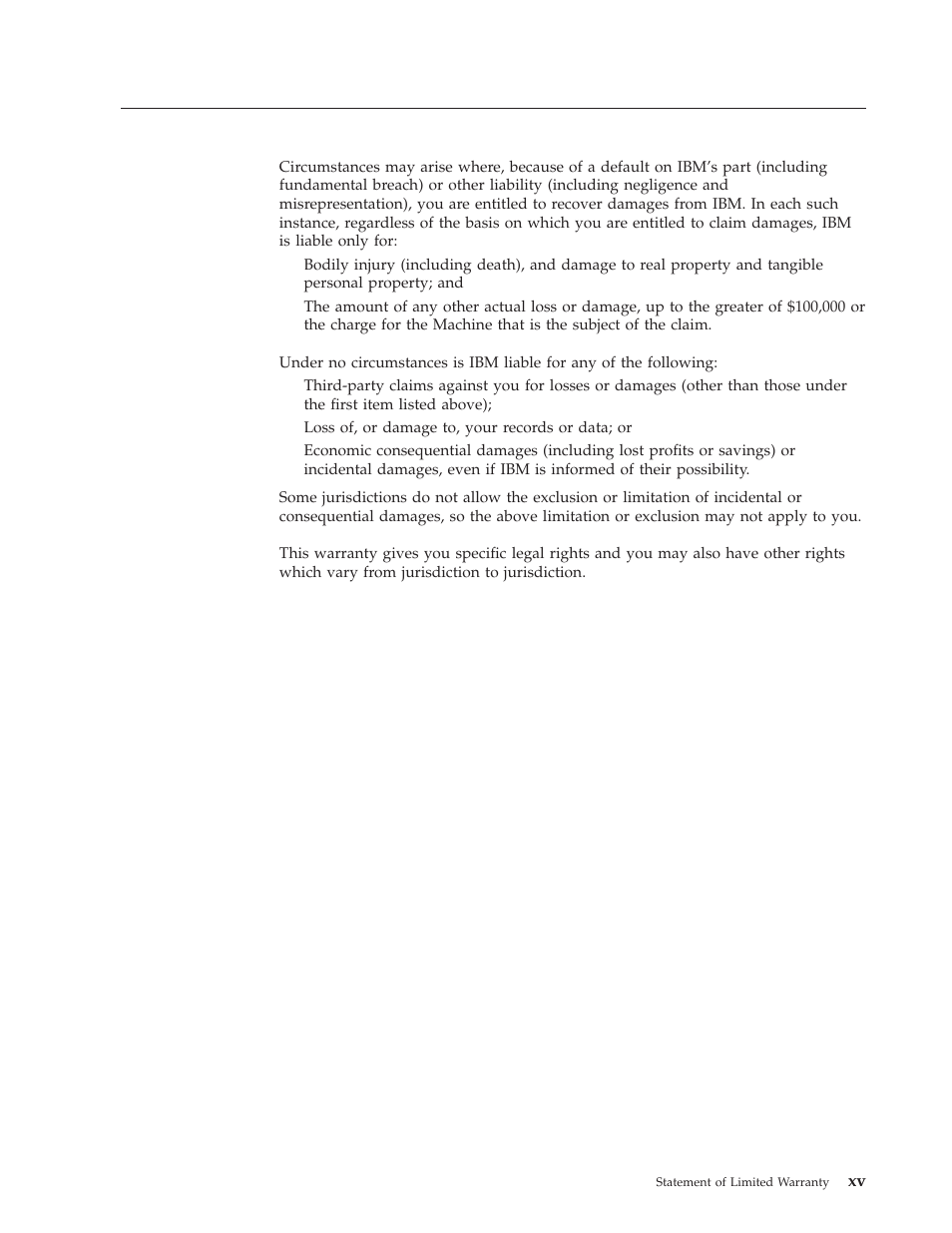 Limitation of liability | IBM INFO PRINT 3000 User Manual | Page 17 / 346