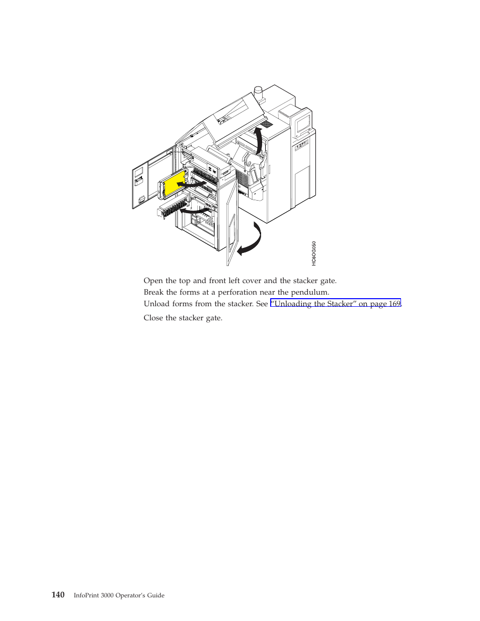 Fuser and stacker areas | IBM INFO PRINT 3000 User Manual | Page 172 / 346