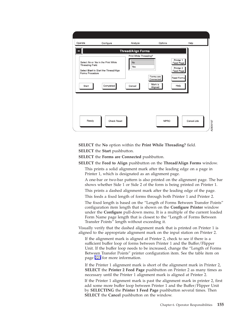 Threading without printing | IBM INFO PRINT 3000 User Manual | Page 187 / 346
