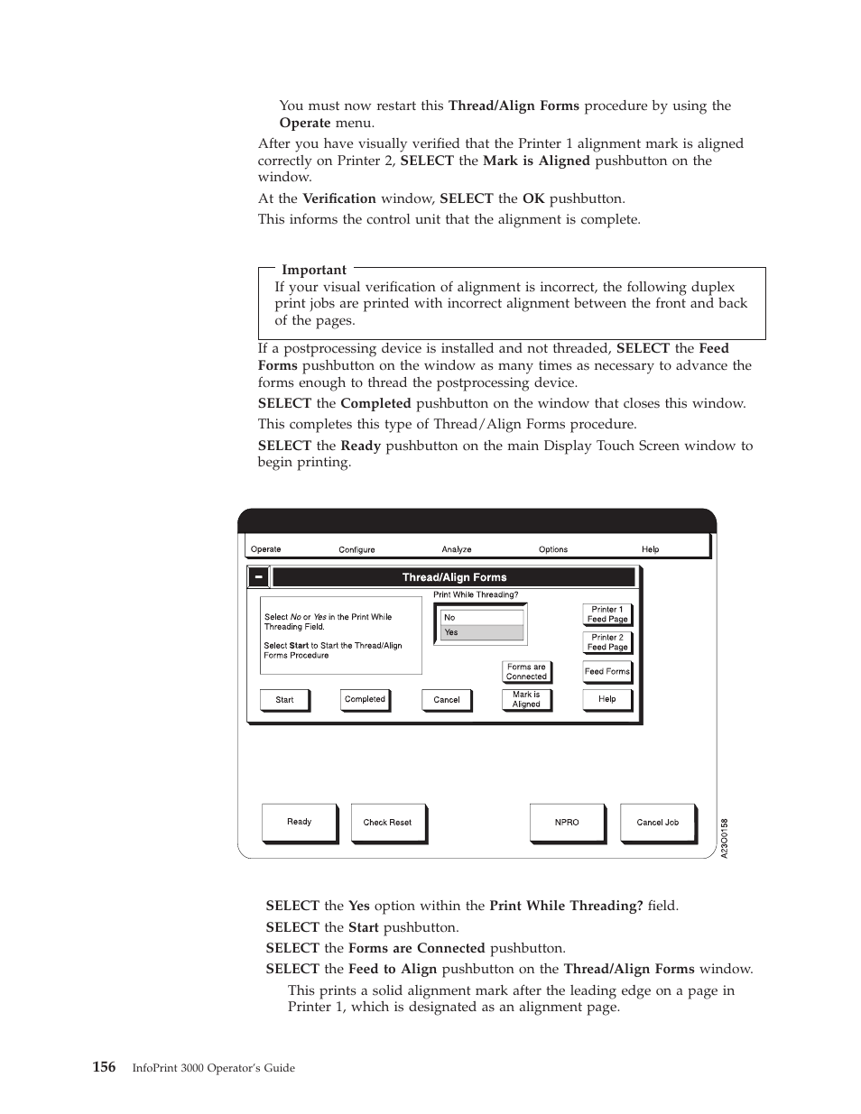 Print while threading | IBM INFO PRINT 3000 User Manual | Page 188 / 346