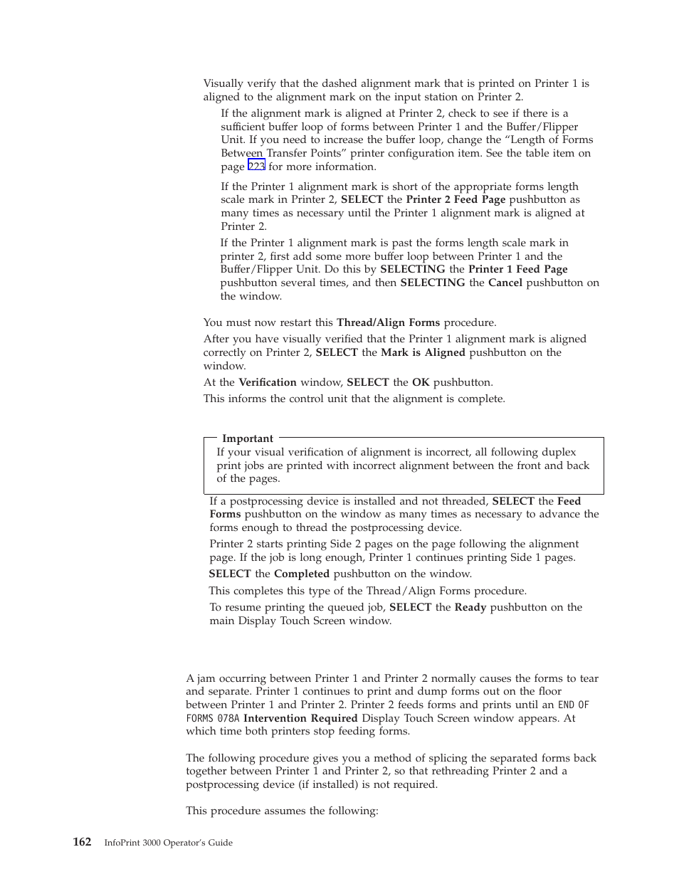 Forms are broken between the printers, Forms are broken, Forms | IBM INFO PRINT 3000 User Manual | Page 194 / 346