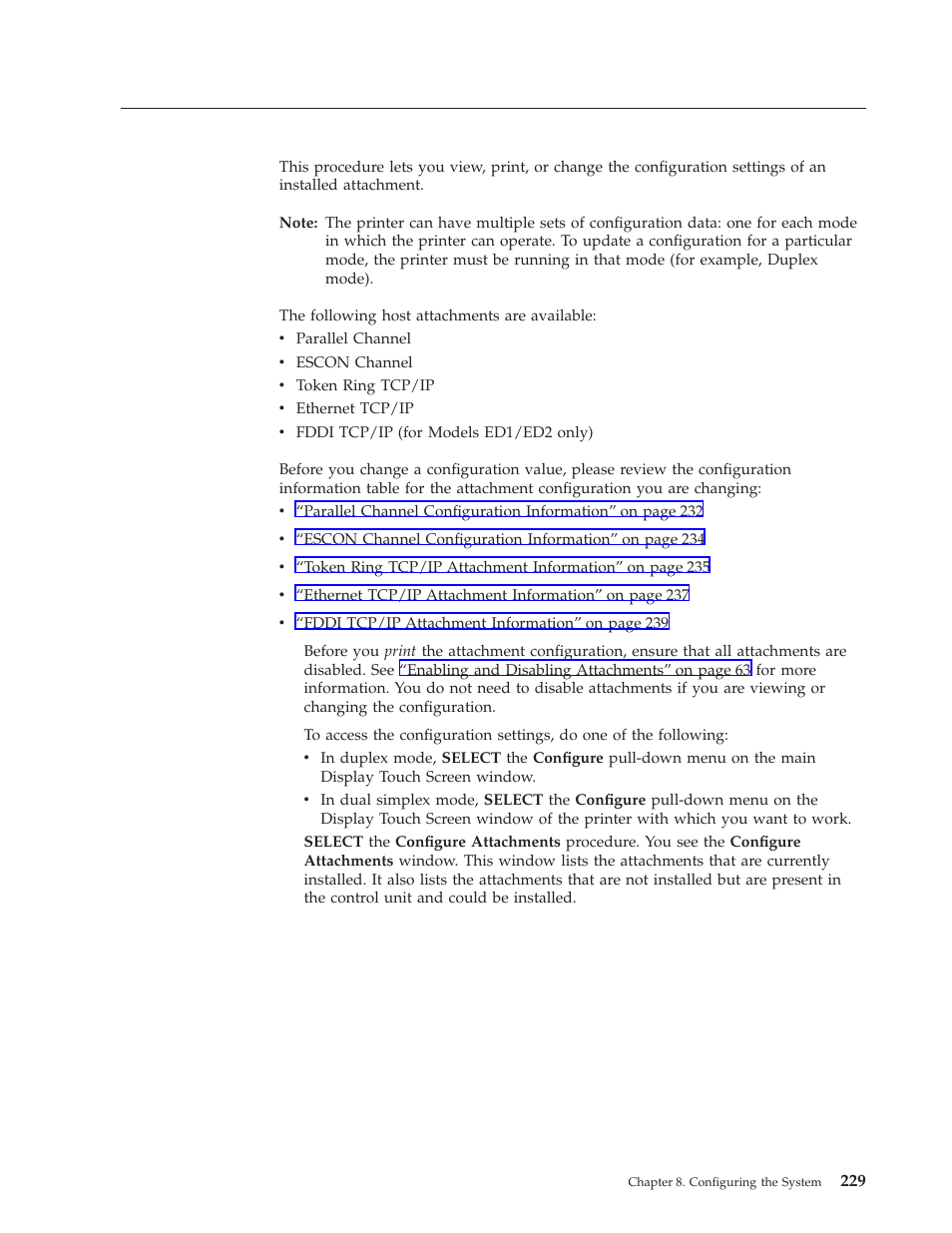 Configuring the host attachments | IBM INFO PRINT 3000 User Manual | Page 261 / 346