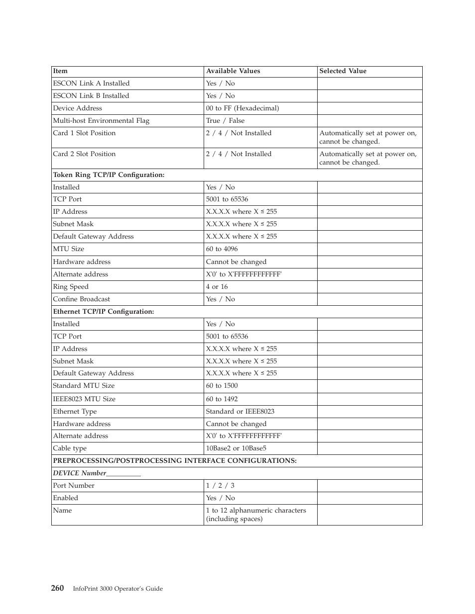 IBM INFO PRINT 3000 User Manual | Page 292 / 346