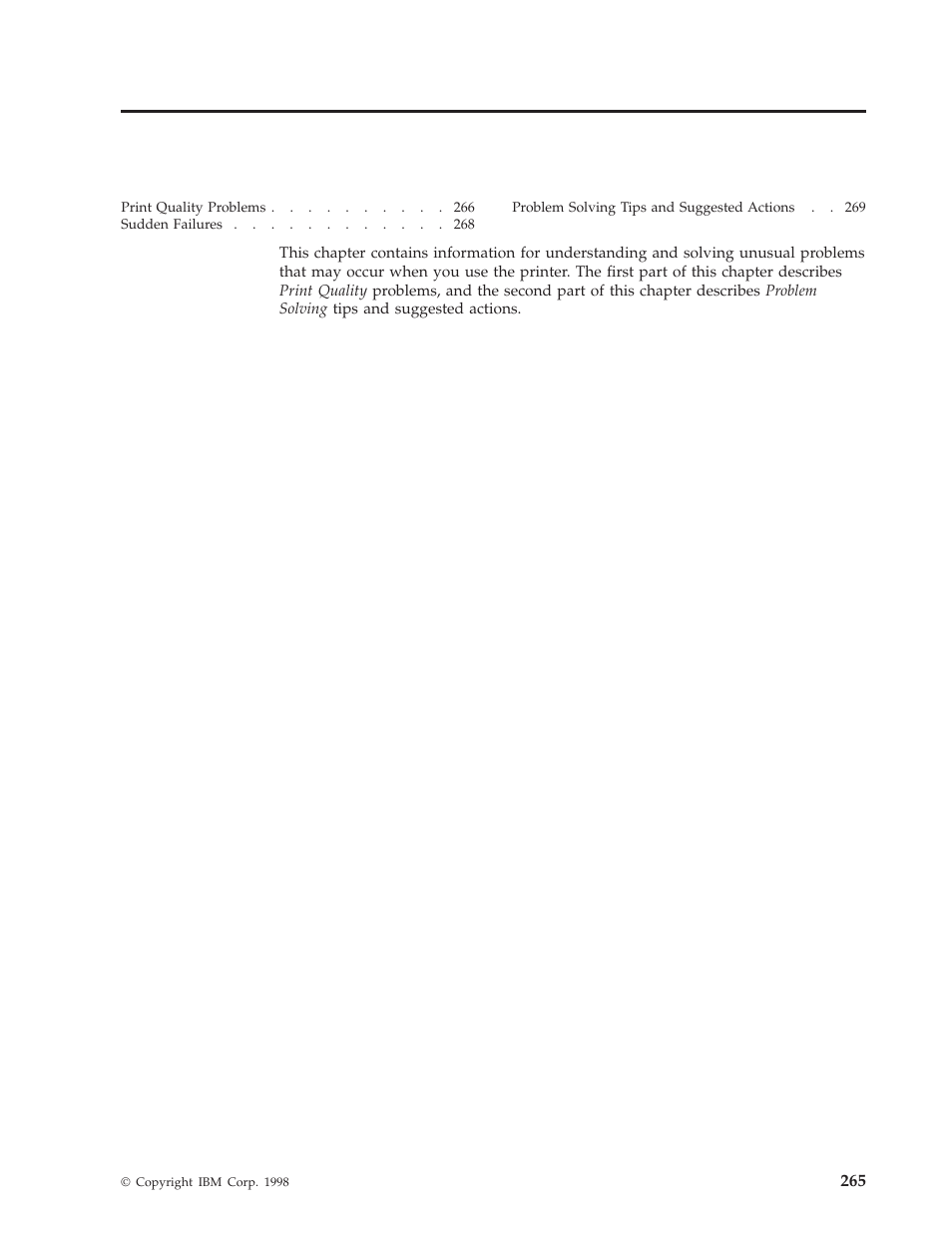 Chapter 9. print quality and problem solving | IBM INFO PRINT 3000 User Manual | Page 297 / 346