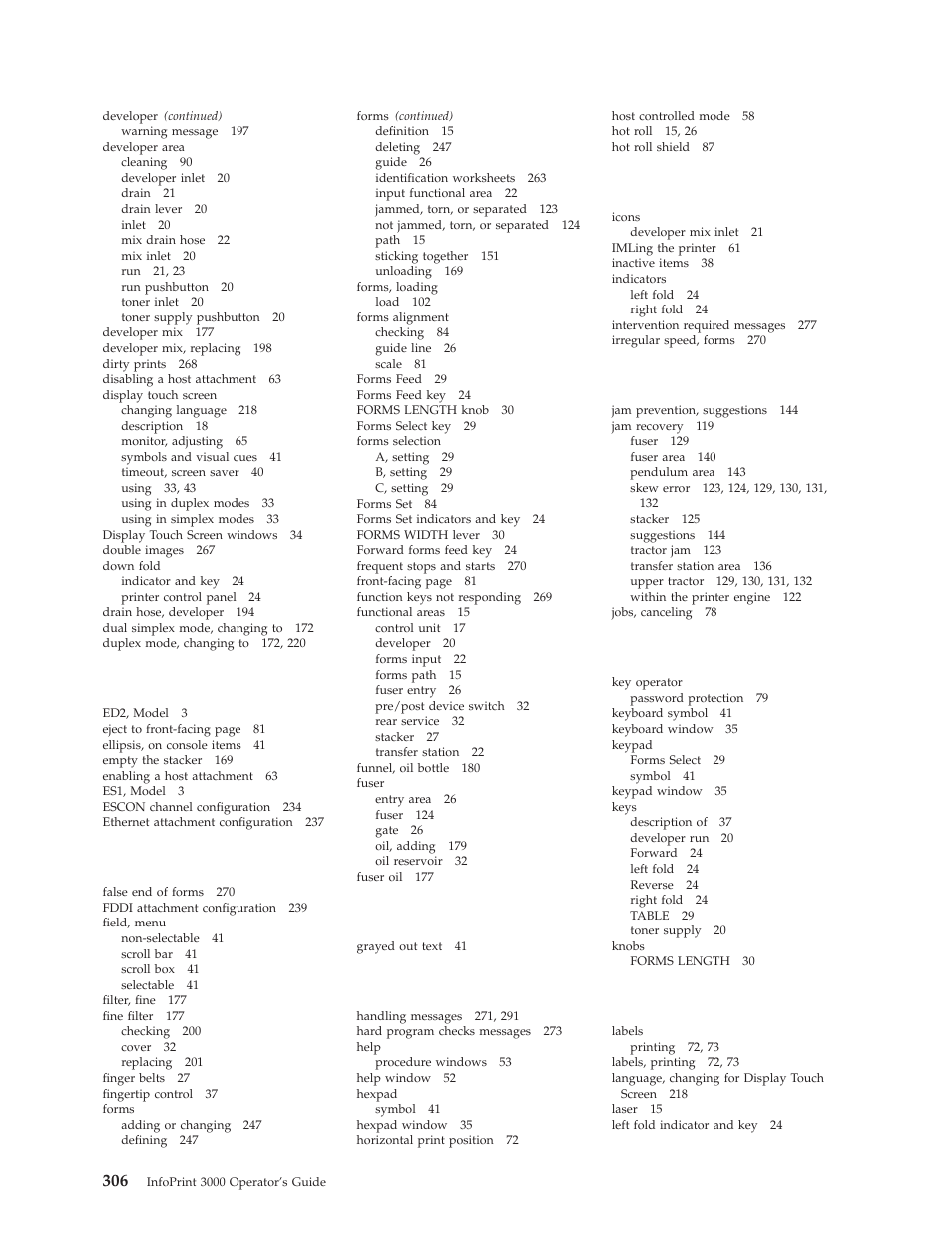 IBM INFO PRINT 3000 User Manual | Page 338 / 346