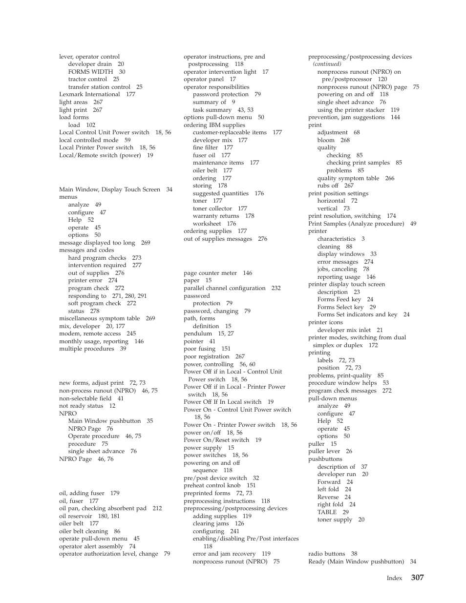 IBM INFO PRINT 3000 User Manual | Page 339 / 346