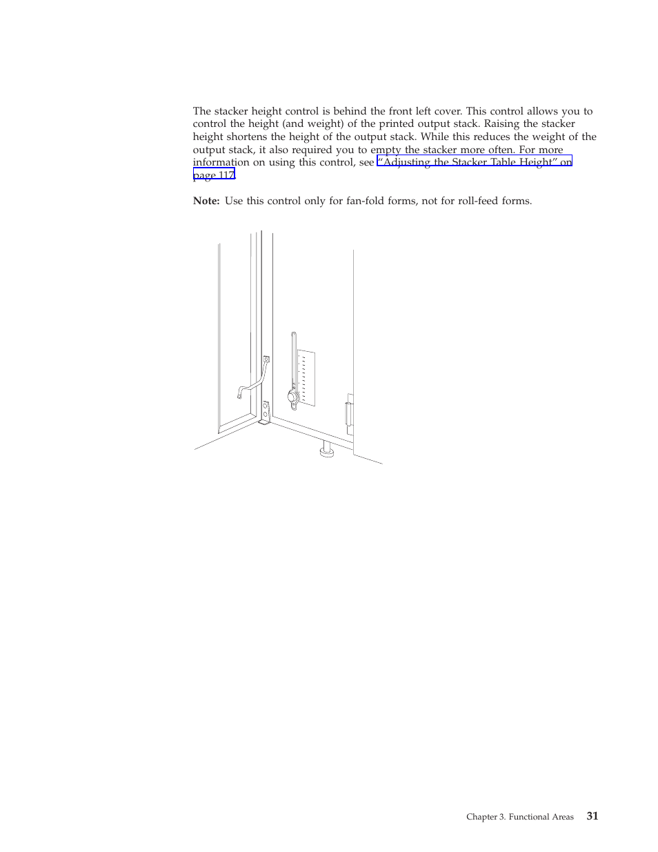 Stacker height control | IBM INFO PRINT 3000 User Manual | Page 63 / 346