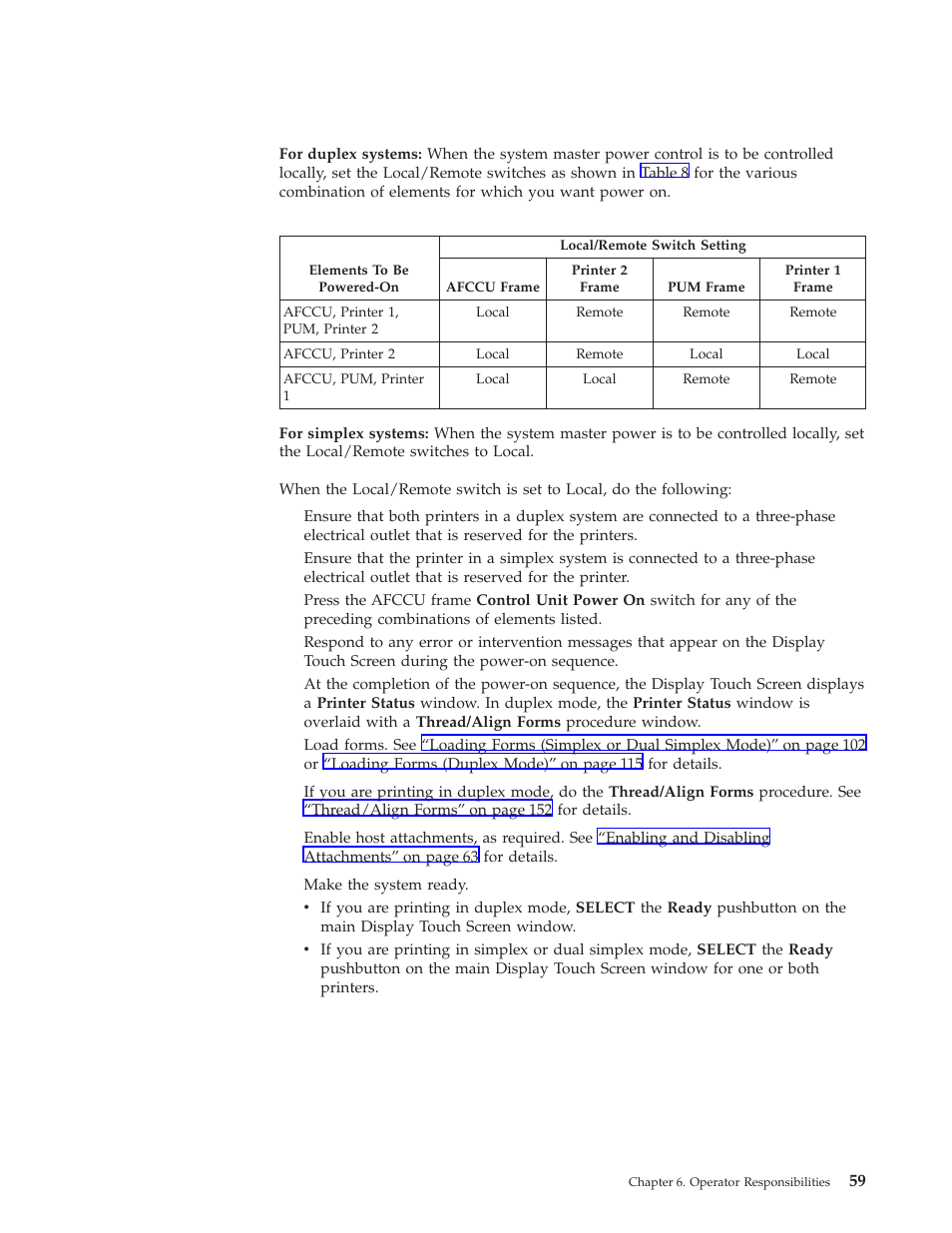 Local system power control - duplex models, In local-controlled mode | IBM INFO PRINT 3000 User Manual | Page 91 / 346