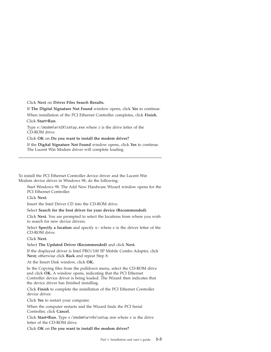 IBM MOBILE COMBO ADAPTER PRO/100 SP User Manual | Page 11 / 72