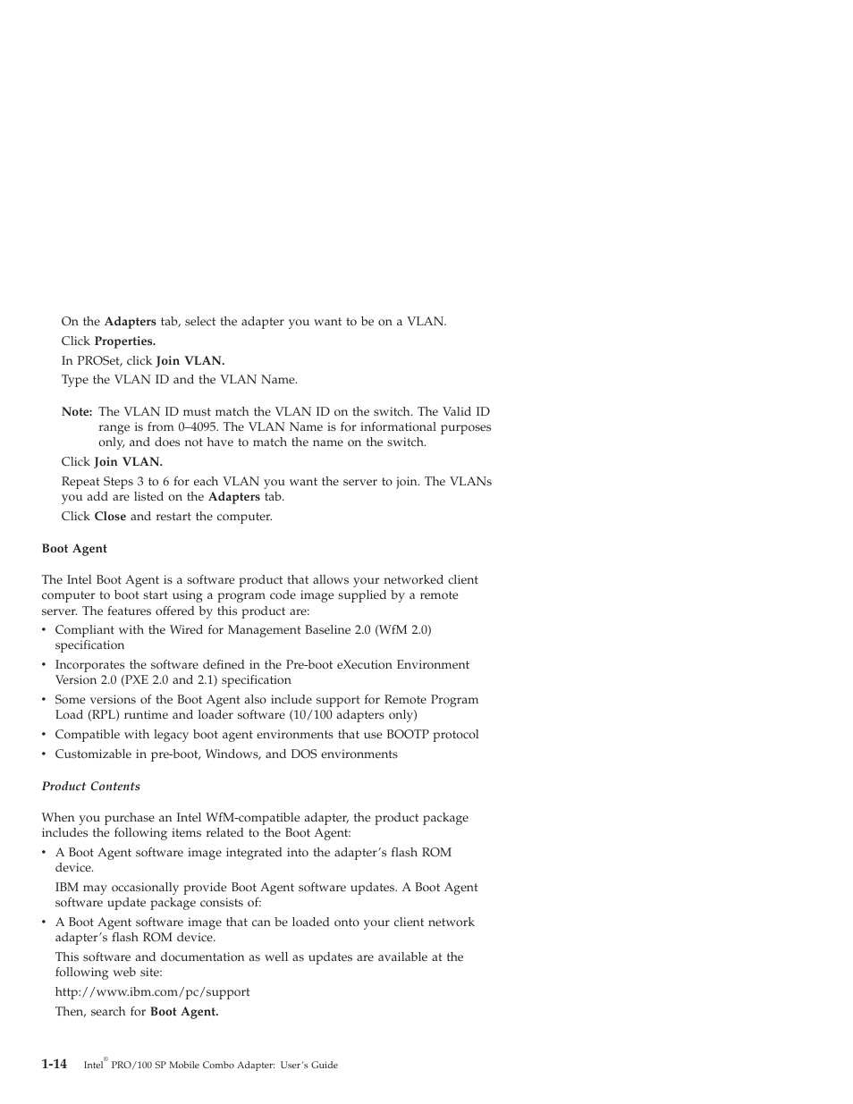 IBM MOBILE COMBO ADAPTER PRO/100 SP User Manual | Page 22 / 72