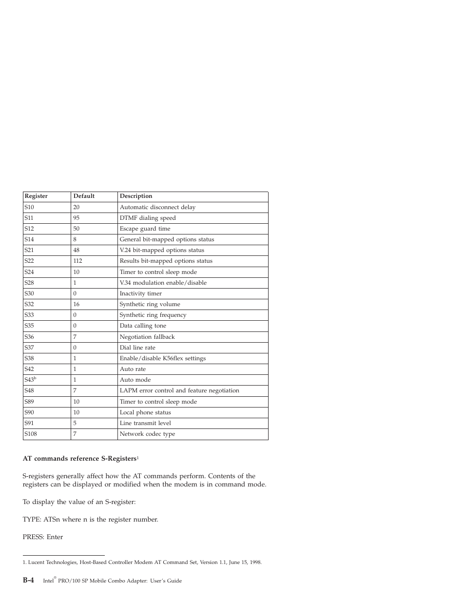 IBM MOBILE COMBO ADAPTER PRO/100 SP User Manual | Page 30 / 72