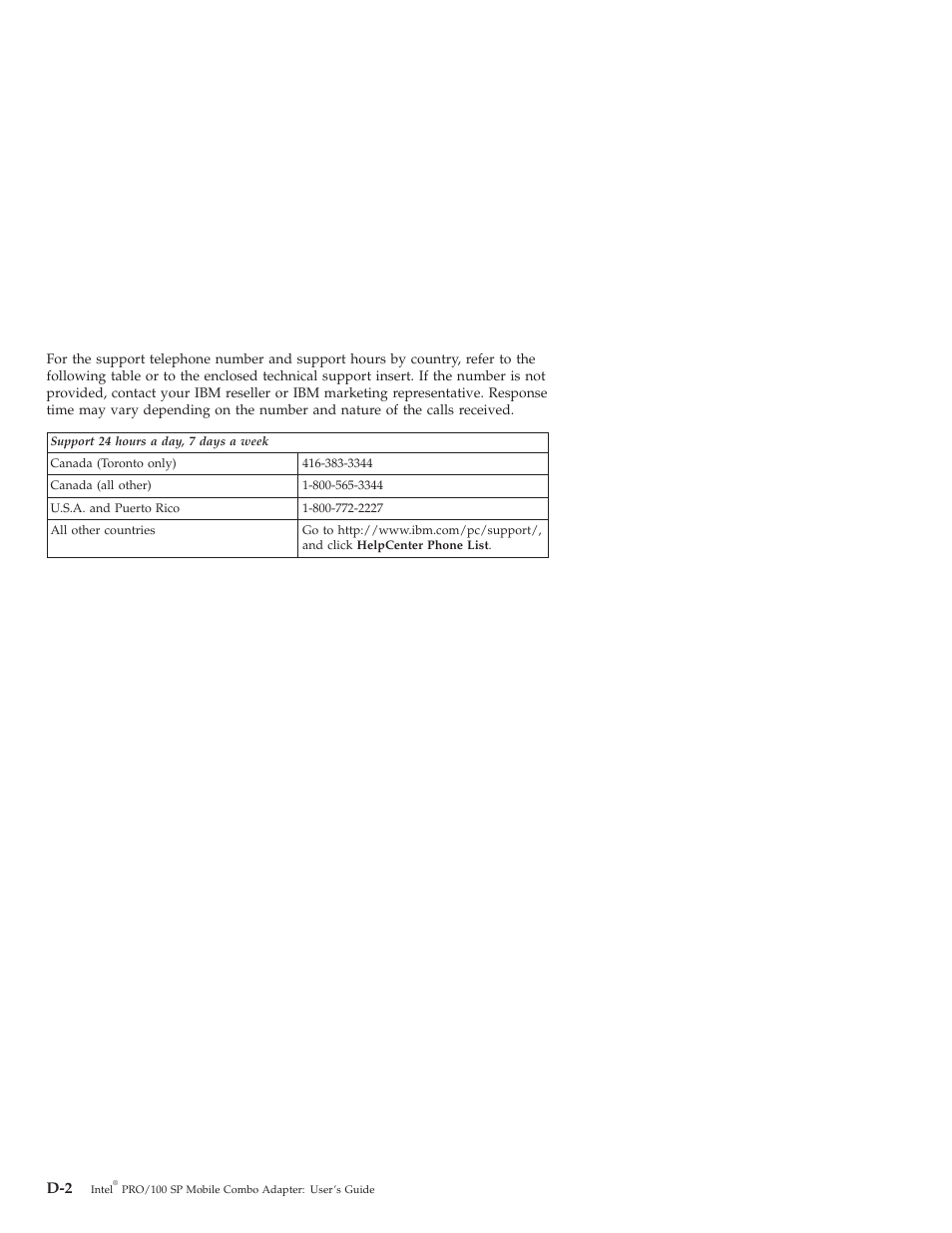 IBM MOBILE COMBO ADAPTER PRO/100 SP User Manual | Page 46 / 72