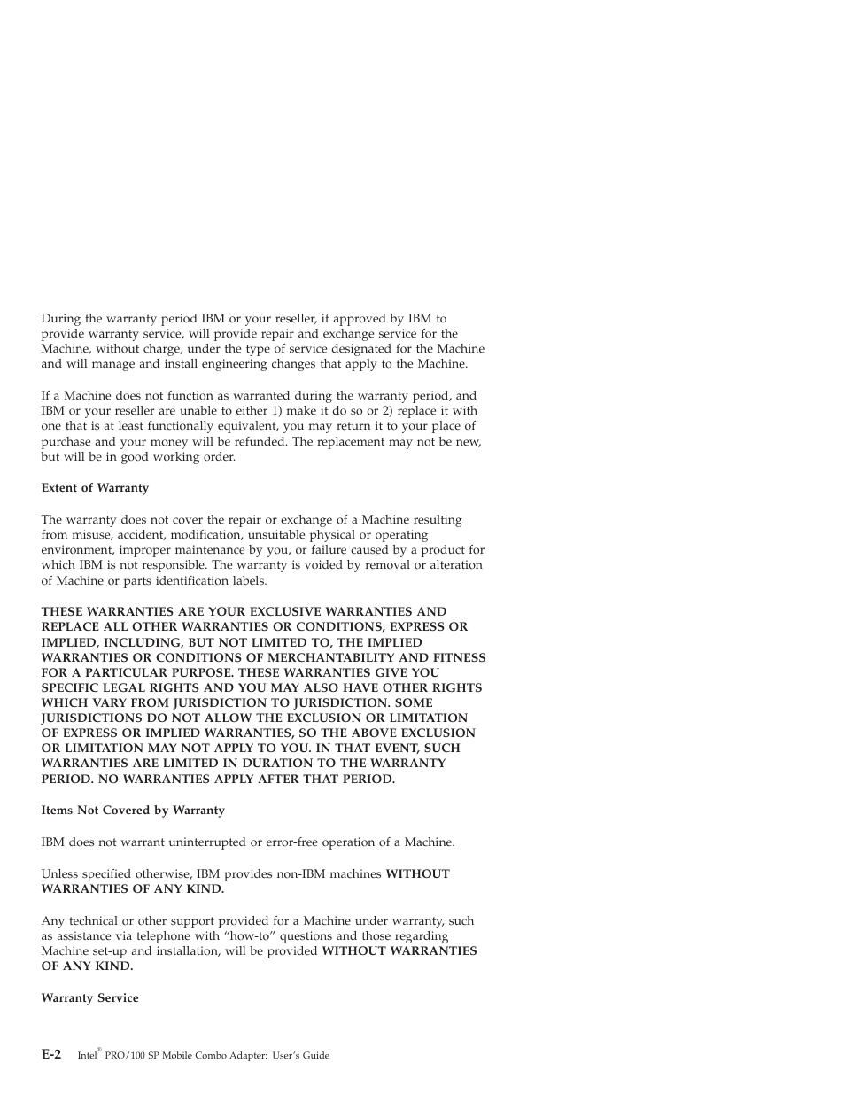 IBM MOBILE COMBO ADAPTER PRO/100 SP User Manual | Page 48 / 72