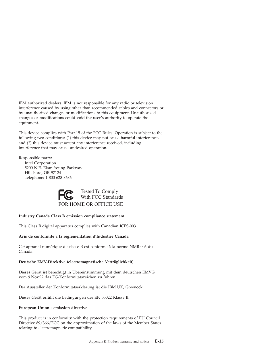 IBM MOBILE COMBO ADAPTER PRO/100 SP User Manual | Page 61 / 72