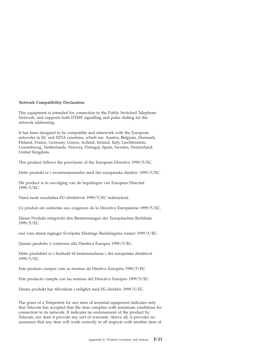 IBM MOBILE COMBO ADAPTER PRO/100 SP User Manual | Page 67 / 72