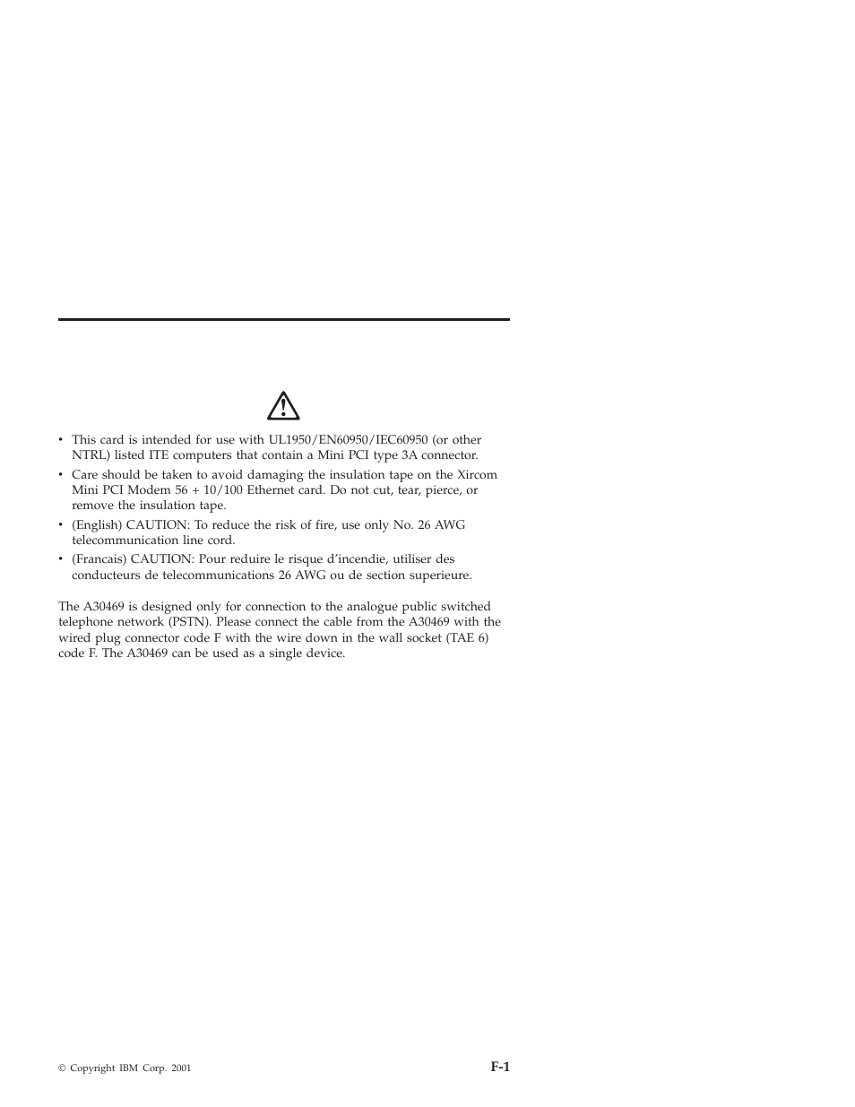 Appendix f. user notices | IBM MOBILE COMBO ADAPTER PRO/100 SP User Manual | Page 69 / 72