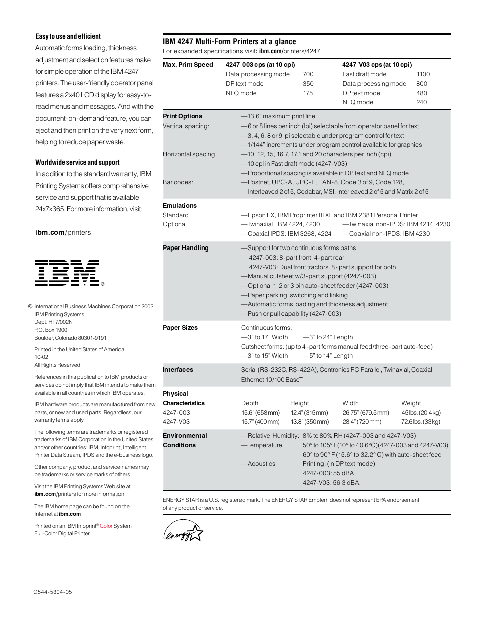 IBM 4247-003 User Manual | Page 2 / 2