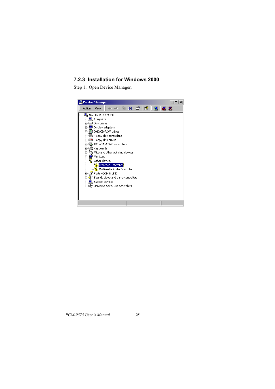 3 installation for windows 2000 | IBM 100/10 User Manual | Page 108 / 162