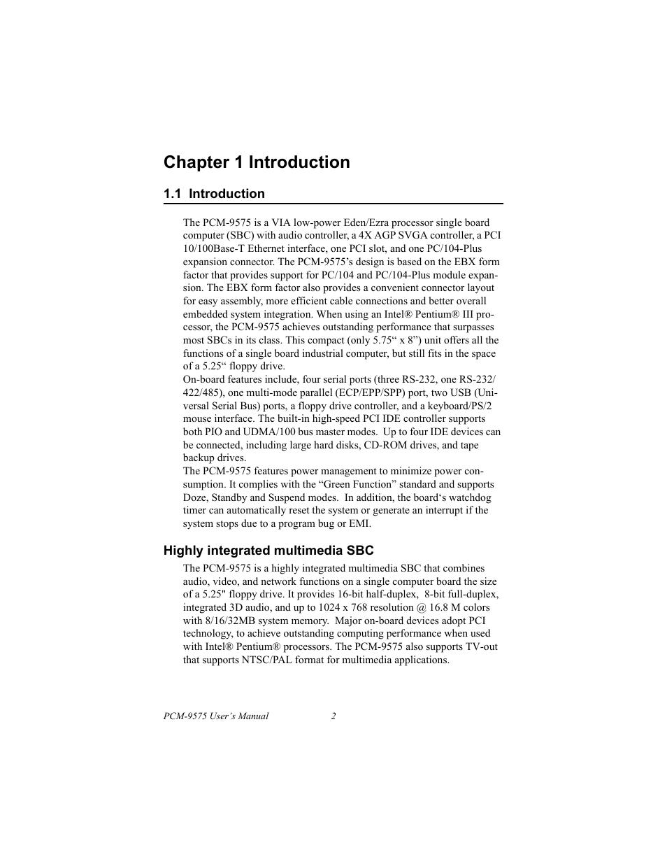 1 introduction, Chapter 1 introduction | IBM 100/10 User Manual | Page 12 / 162