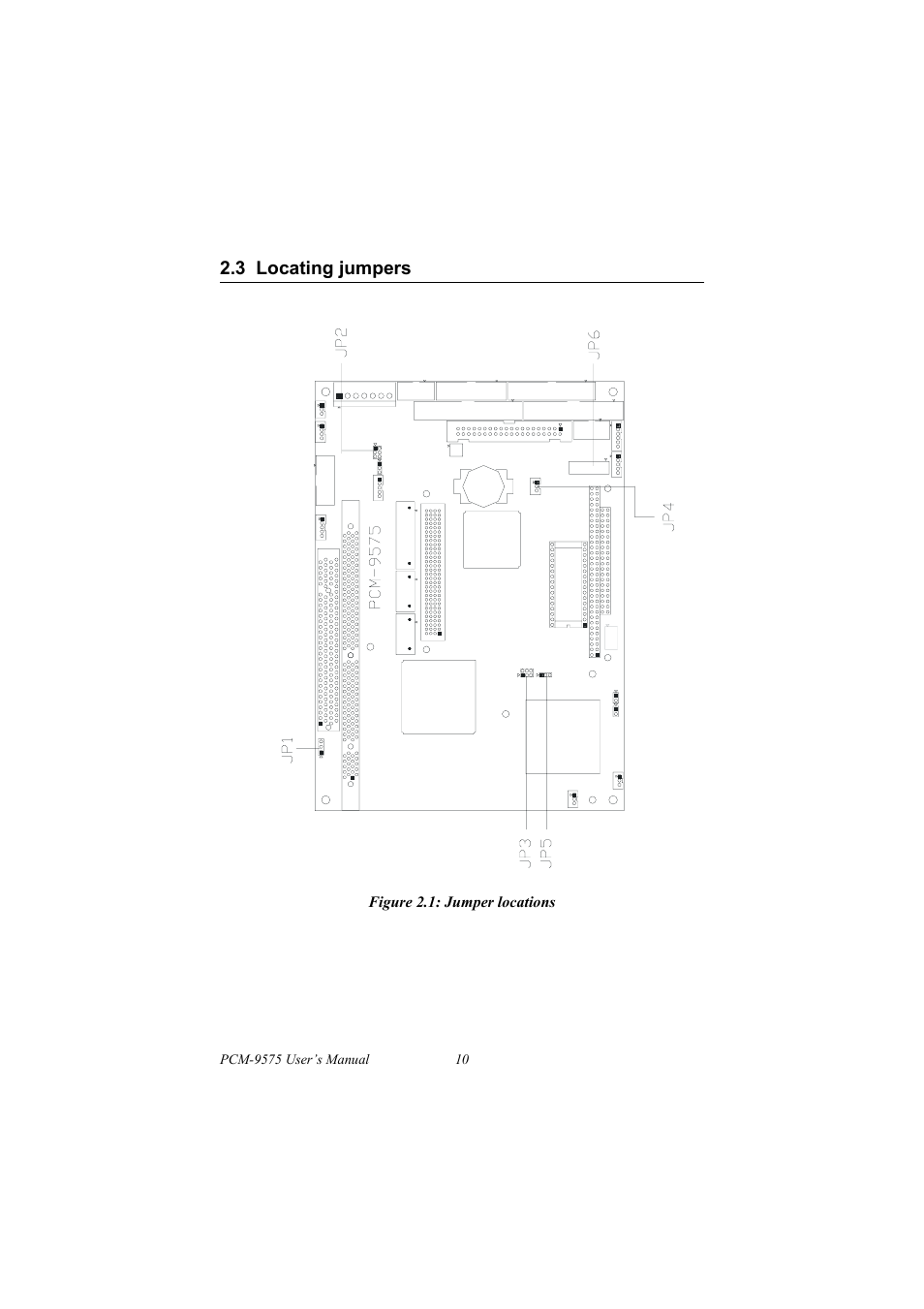 3 locating jumpers, Figure 2.1: jumper locations, Connectors | Table 2.2: connectors | IBM 100/10 User Manual | Page 20 / 162