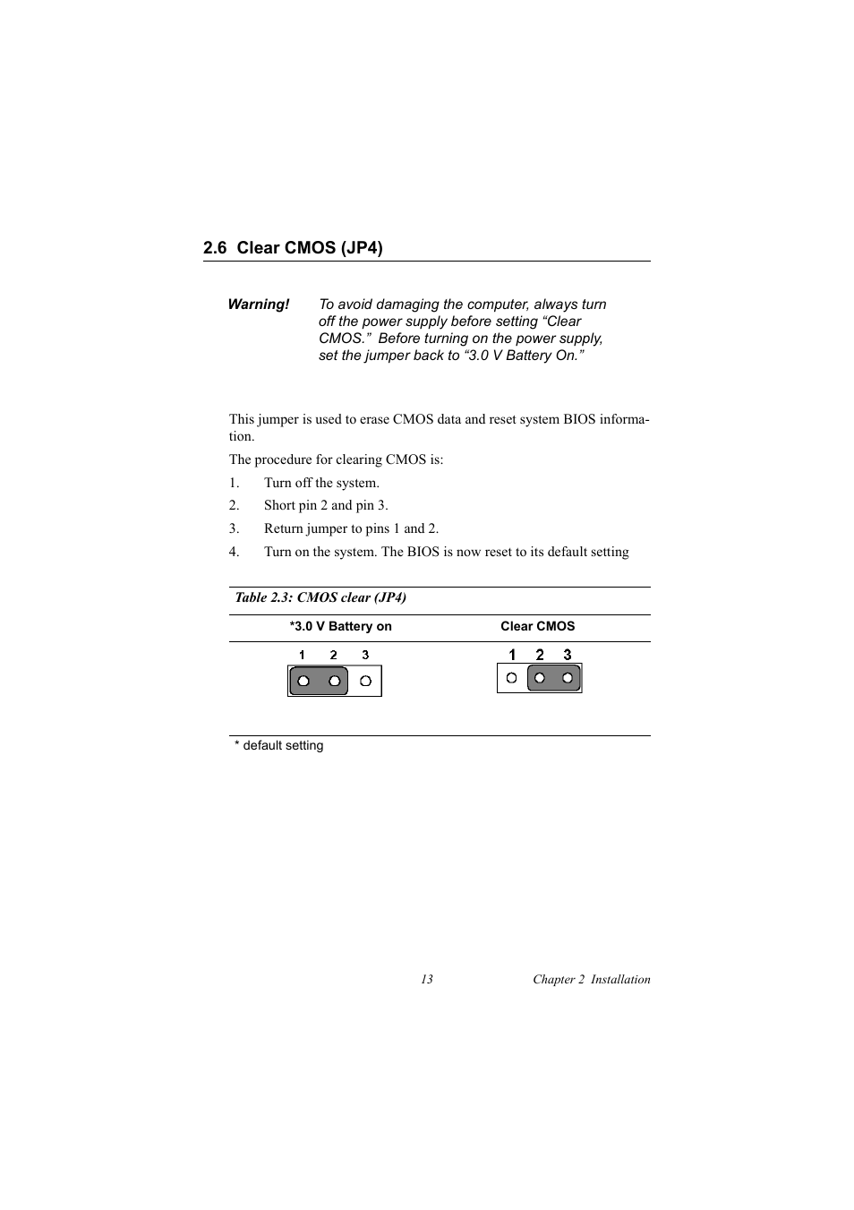 6 clear cmos (jp4), Table 2.3: cmos clear (jp4), Figure 2.2: connectors (component side) | Setting jumpers | IBM 100/10 User Manual | Page 23 / 162