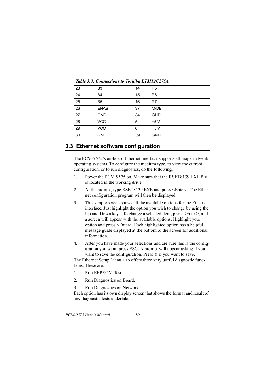 3 ethernet software configuration, Ethernet software configuration | IBM 100/10 User Manual | Page 40 / 162