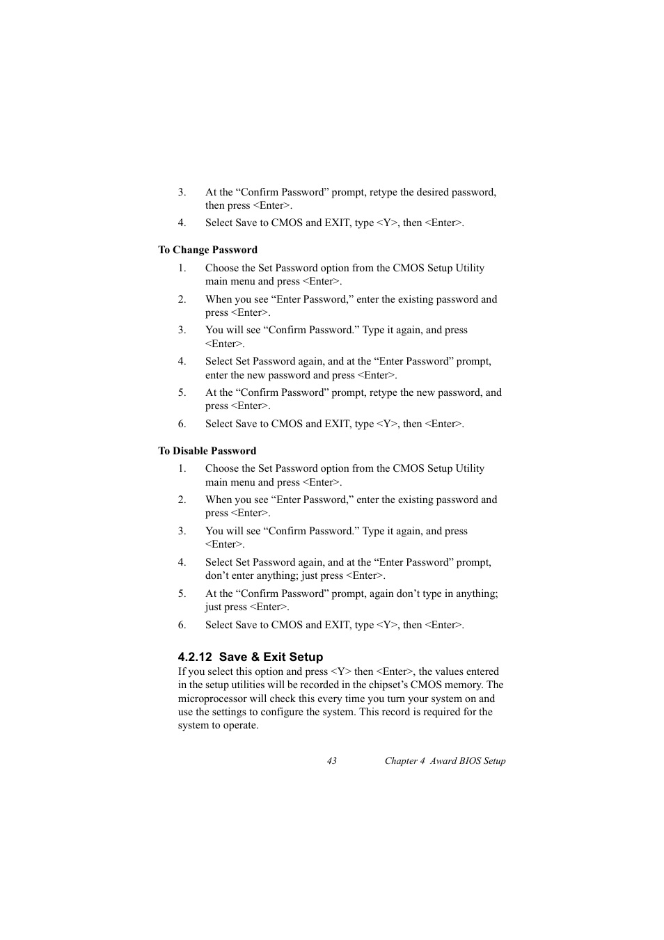12 save & exit setup, 12save & exit setup | IBM 100/10 User Manual | Page 53 / 162