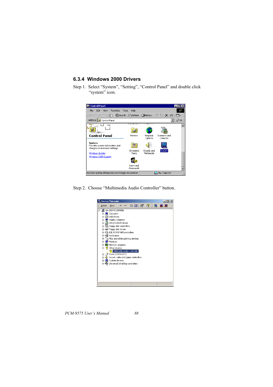 4 windows 2000 drivers | IBM 100/10 User Manual | Page 98 / 162