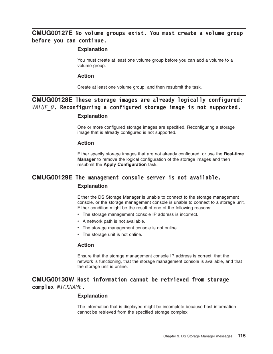 Volume, Groups, Exist | Must, Create, Group, Before, Continue, These, Storage | IBM TOTAL STORAGE DS8000 User Manual | Page 135 / 374
