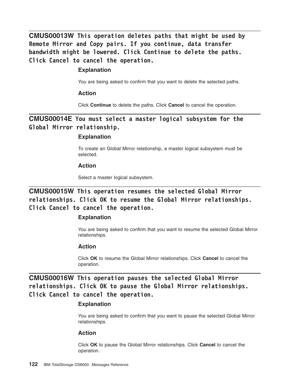 This, Operation, Deletes | Paths, That, Might, Used, Remote, Mirror, Copy | IBM TOTAL STORAGE DS8000 User Manual | Page 142 / 374