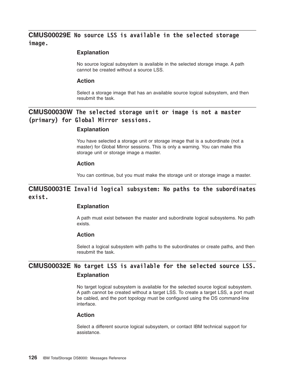 Source, Available, Selected | Storage, Image, Unit, Master, Primary), Global, Mirror | IBM TOTAL STORAGE DS8000 User Manual | Page 146 / 374