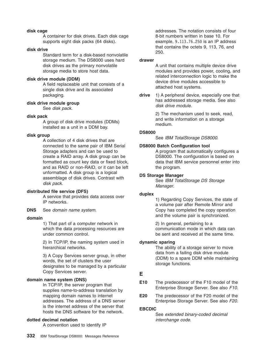 IBM TOTAL STORAGE DS8000 User Manual | Page 352 / 374