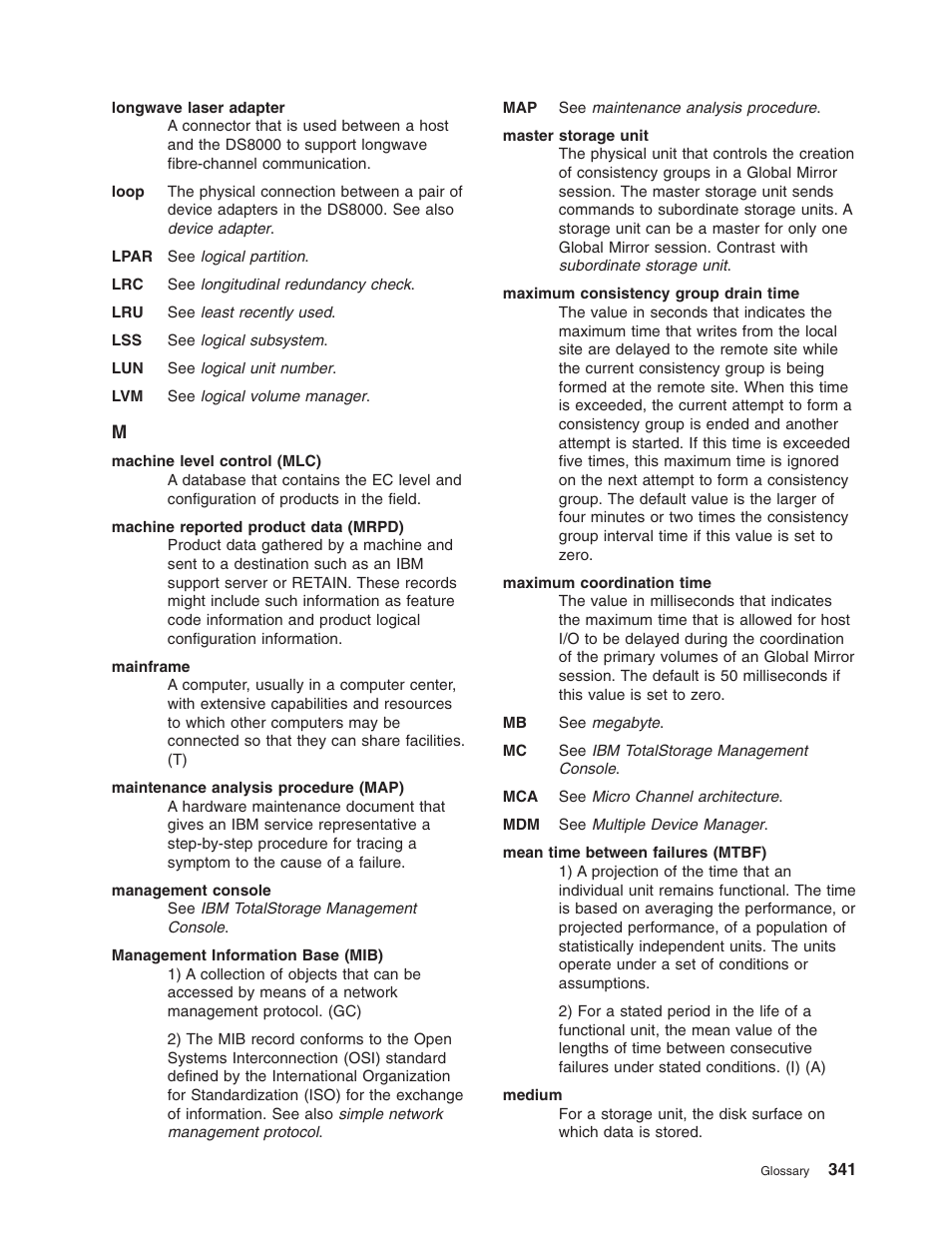 IBM TOTAL STORAGE DS8000 User Manual | Page 361 / 374