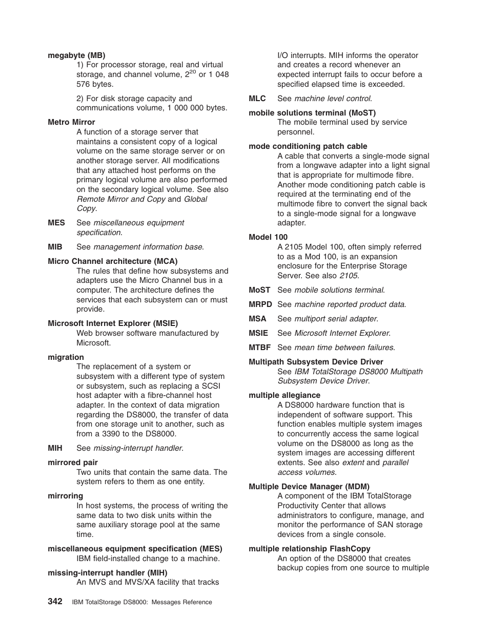 IBM TOTAL STORAGE DS8000 User Manual | Page 362 / 374